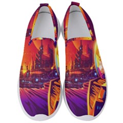 Far Future Human Colonization Men s Slip On Sneakers by Vaneshart