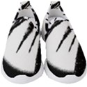 Black And White Tropical Moonscape Illustration Kids  Slip On Sneakers View1