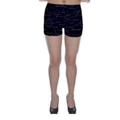 Abstract Math Pattern Skinny Shorts by Vaneshart