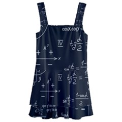 Mathematical Seamless Pattern With Geometric Shapes Formulas Kids  Layered Skirt Swimsuit by Vaneshart