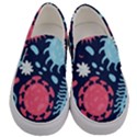 Seamless Pattern Microbes Virus Vector Illustration Men s Canvas Slip Ons View1