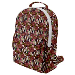 Swimmer 20s Burgundy Flap Pocket Backpack (small) by snowwhitegirl