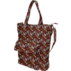 Swimmer 20s Burgundy Shoulder Tote Bag by snowwhitegirl