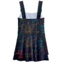 Mathematical Colorful Formulas Drawn By Hand Black Chalkboard Kids  Layered Skirt Swimsuit View2