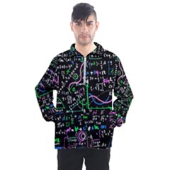 Math Linear Mathematics Education Circle Background Men s Half Zip Pullover by Vaneshart