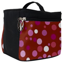 Lesbian Pride Flag Scattered Polka Dots Make Up Travel Bag (big) by VernenInk