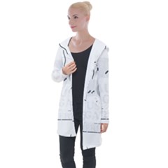 Ipaused2 Longline Hooded Cardigan by ChezDeesTees