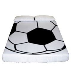 Soccer Lovers Gift Fitted Sheet (queen Size) by ChezDeesTees