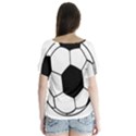 Soccer Lovers Gift V-Neck Flutter Sleeve Top View2