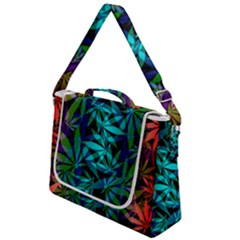 420 Ganja Pattern, Weed Leafs, Marihujana In Colors Box Up Messenger Bag by Casemiro