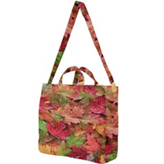 Spring Leafs Square Shoulder Tote Bag by Sparkle