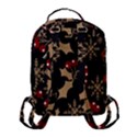 Christmas pattern with snowflakes berries Flap Pocket Backpack (Small) View3