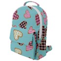 Seamless pattern with heart shaped cookies with sugar icing Flap Pocket Backpack (Small) View1