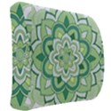 Floral-green-mandala-white Back Support Cushion View2