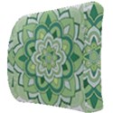 Floral-green-mandala-white Back Support Cushion View3