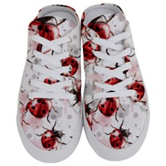 Ladybugs-pattern-texture-watercolor Half Slippers by Vaneshart