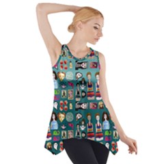 Kawaiicollagepattern2 Side Drop Tank Tunic by snowwhitegirl