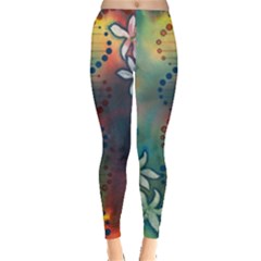 Flower Dna Leggings  by RobLilly