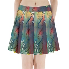 Flower Dna Pleated Mini Skirt by RobLilly