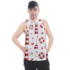 Nautical Seamless Pattern Men s Sleeveless Hoodie by BangZart