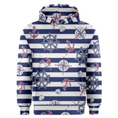 Seamless Marine Pattern Men s Overhead Hoodie by BangZart