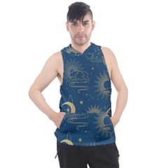 Seamless Galaxy Pattern Men s Sleeveless Hoodie by BangZart