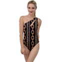 Gold chain jewelry seamless pattern To One Side Swimsuit View1