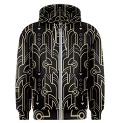 Art Deco Geometric Abstract Pattern Vector Men s Zipper Hoodie by BangZart