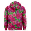 Background cute flowers fuchsia with leaves Men s Zipper Hoodie View2