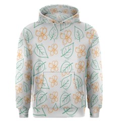 Hand Drawn Cute Flowers With Leaves Pattern Men s Core Hoodie by BangZart