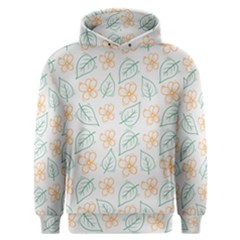 Hand Drawn Cute Flowers With Leaves Pattern Men s Overhead Hoodie by BangZart