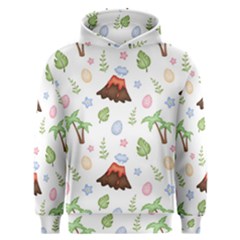 Cute Palm Volcano Seamless Pattern Men s Overhead Hoodie by BangZart