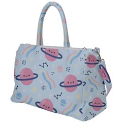 Cute Planet Space Seamless Pattern Background Duffel Travel Bag by BangZart