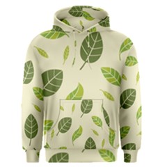 Leaf Spring Seamless Pattern Fresh Green Color Nature Men s Core Hoodie by BangZart