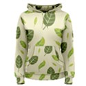 Leaf spring seamless pattern fresh green color nature Women s Pullover Hoodie View1