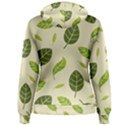 Leaf spring seamless pattern fresh green color nature Women s Pullover Hoodie View2