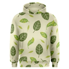 Leaf Spring Seamless Pattern Fresh Green Color Nature Men s Overhead Hoodie by BangZart