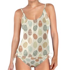 Seamless Pattern Colorful Easter Egg Flat Icons Painted Traditional Style Tankini Set by BangZart