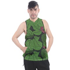 Seamless Pattern With Hand Drawn Guelder Rose Branches Men s Sleeveless Hoodie by BangZart