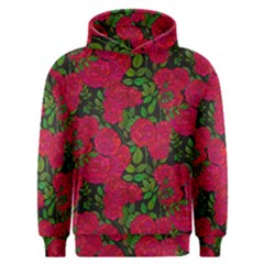 Seamless Pattern With Colorful Bush Roses Men s Overhead Hoodie by BangZart