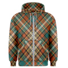 Tartan Scotland Seamless Plaid Pattern Vector Retro Background Fabric Vintage Check Color Square Men s Zipper Hoodie by BangZart