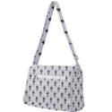 Black and white art-deco pattern Front Pocket Crossbody Bag View2