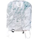 Gray faux marble blue accent Full Print Backpack View2