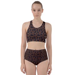 Animal Skin - Panther Or Giraffe - Africa And Savanna Racer Back Bikini Set by DinzDas