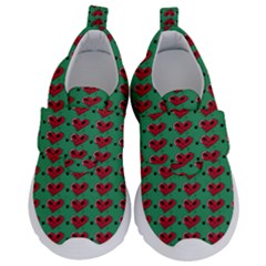 Evil Heart Graffiti Pattern Kids  Velcro No Lace Shoes by DinzDas