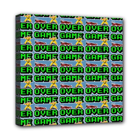 Game Over Karate And Gaming - Pixel Martial Arts Mini Canvas 8  X 8  (stretched) by DinzDas