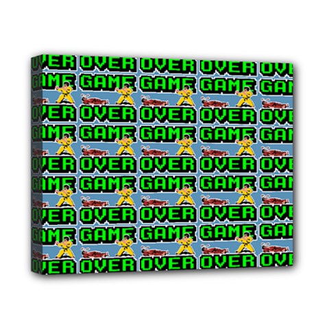 Game Over Karate And Gaming - Pixel Martial Arts Canvas 10  X 8  (stretched) by DinzDas