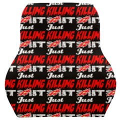 Just Killing It - Silly Toilet Stool Rocket Man Car Seat Back Cushion  by DinzDas
