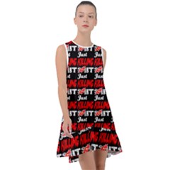 Just Killing It - Silly Toilet Stool Rocket Man Frill Swing Dress by DinzDas