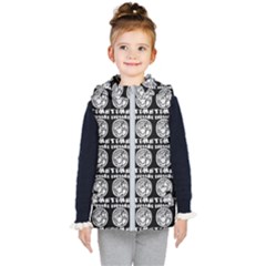 Inka Cultur Animal - Animals And Occult Religion Kids  Hooded Puffer Vest by DinzDas